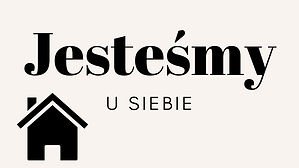 Obrazek z napisem: Jesteśmy u siebie