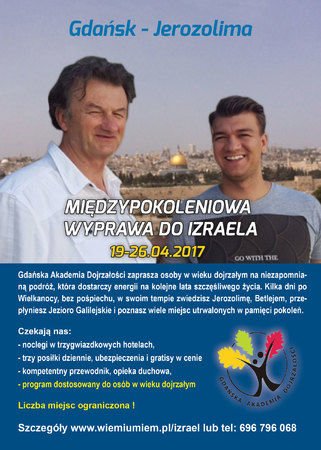 Plakat wyprawy do izraela